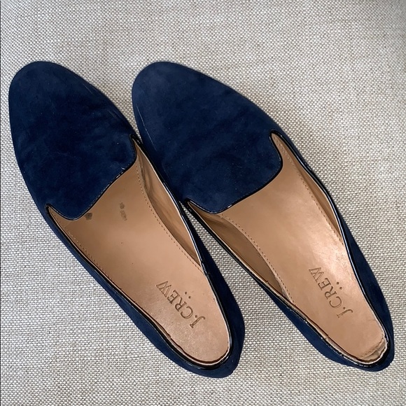 J. Crew Shoes - J. Crew Navy Blue Suede Loafers Flats 9 “Addie”